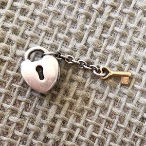 PANDORA Sterling & 14K Gold Key To My Heart Lock